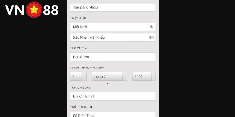 Lưu ý khi đăng ký hội viên VN88